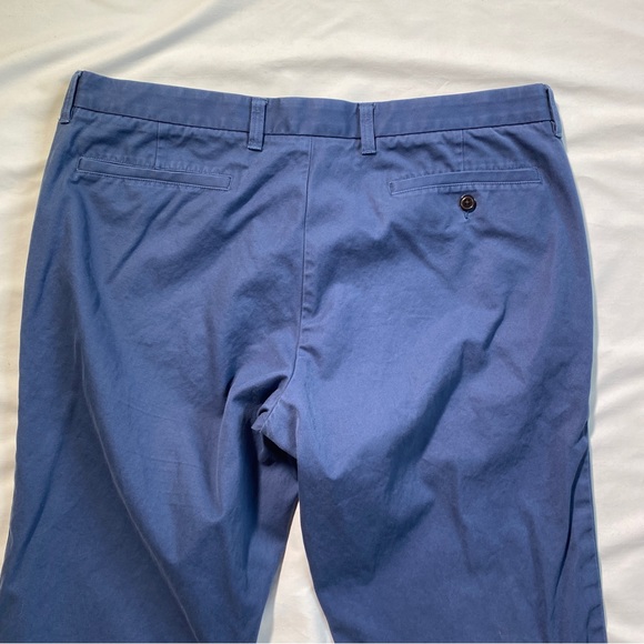 Lands End Slim Fit Navy Blue Trousers Size 38 Waist 33 inch Inseam - Picture 7 of 9